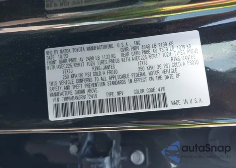 2024 Mazda Cx-50 2.5 S Select из США, поврежденный, VIN 7MMVABAM6RN172419